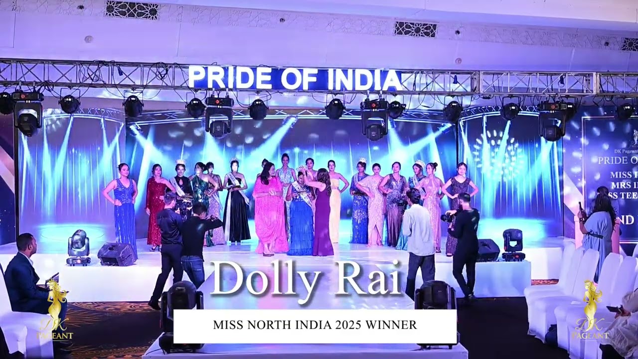 Crowning Moment Dolly Rai has been crowned Miss North India 2025 Winner