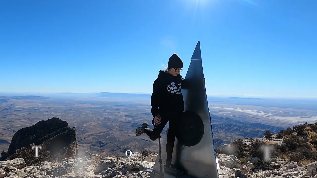Guadalupe Mountains National Park-Guadalupe Peak Trail in December