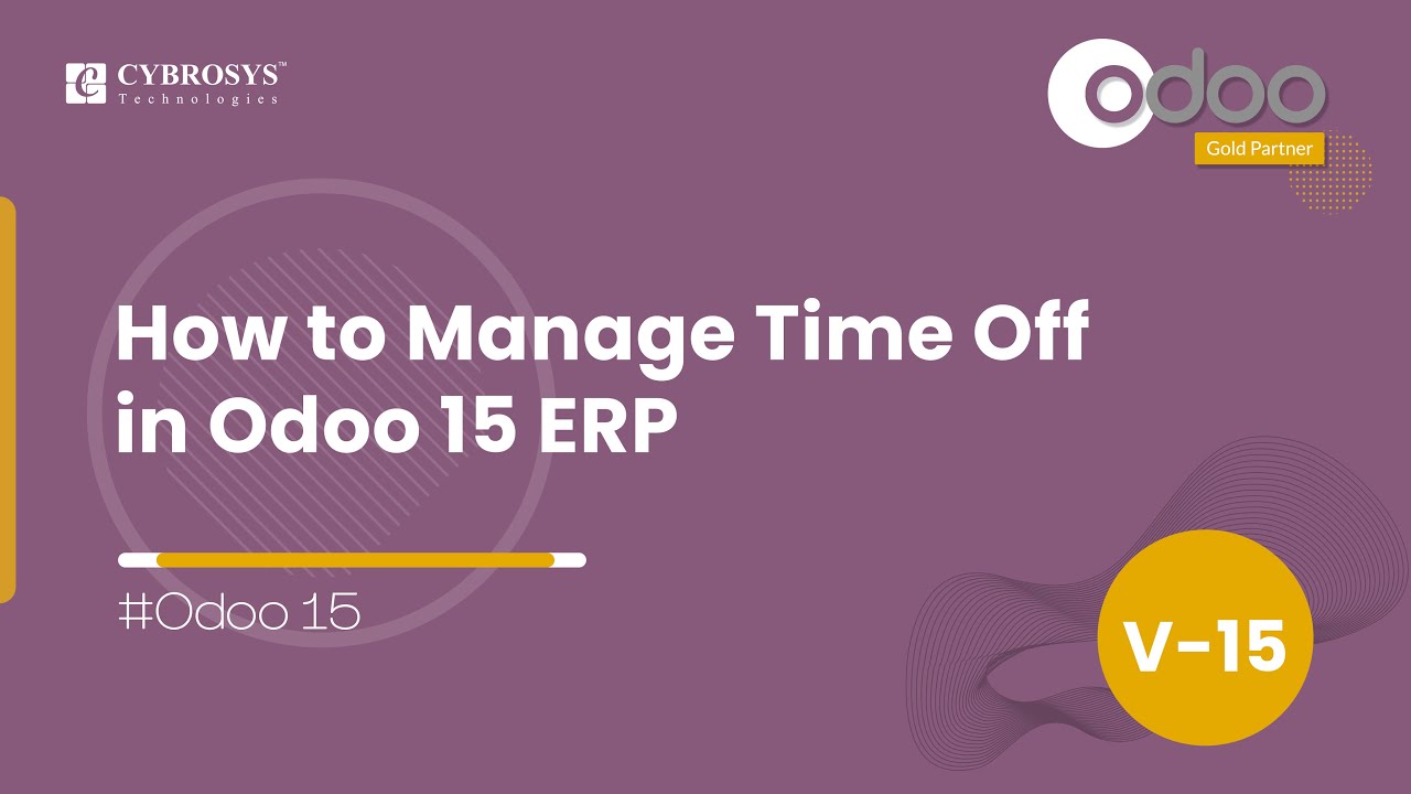 How to Manage Time Off in Odoo 15 ERP | Odoo Functional Videos