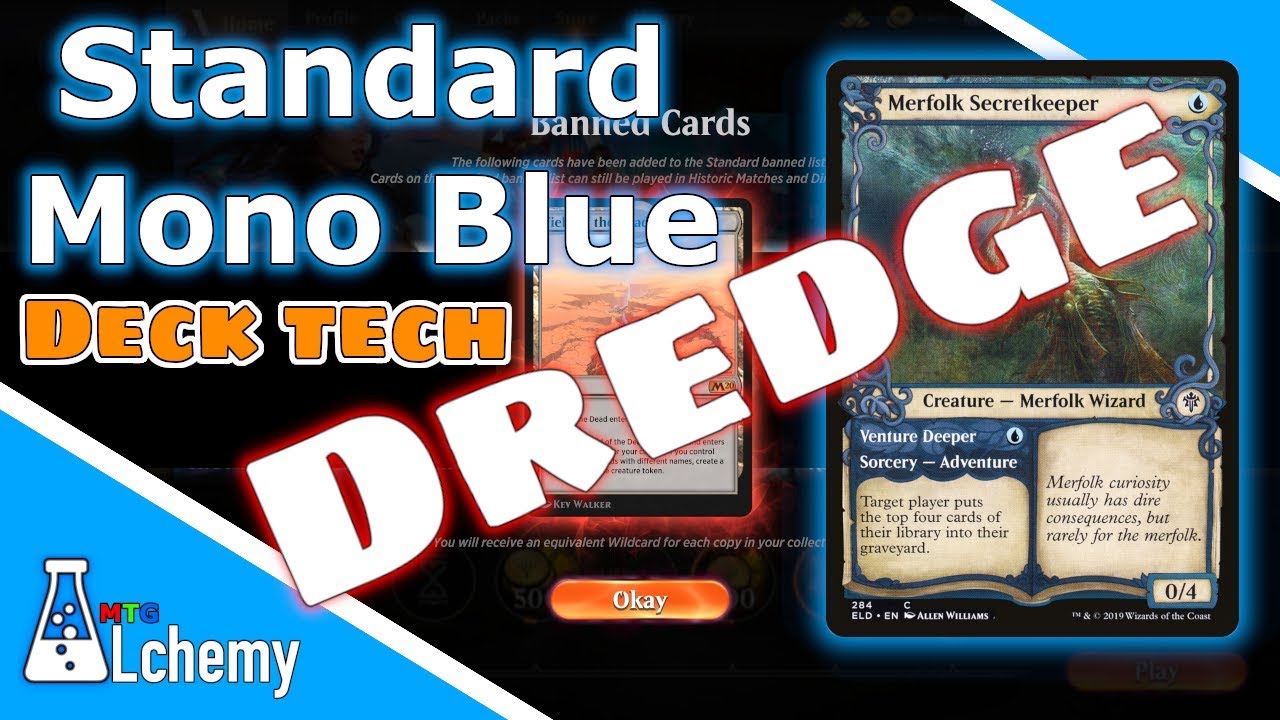Standard Mono Blue Dredge on Arena! Deck Tech | Twitch Fam Shout out.