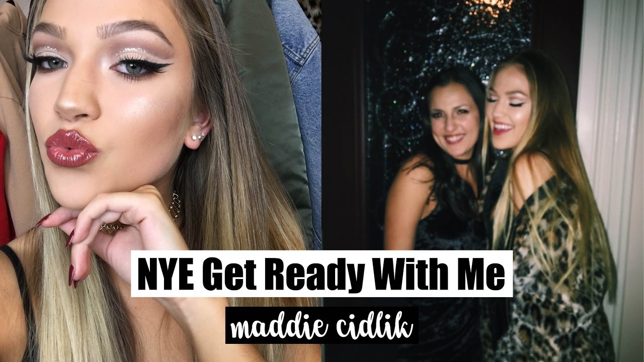 NYE Get Ready With Me: Makeup, Hair, Outfit | Maddie Cidlik
