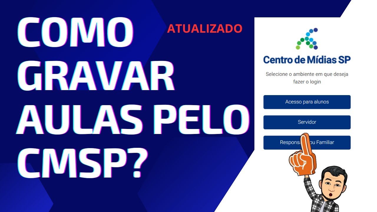Como gravar aulas do CMSP (atualizado)