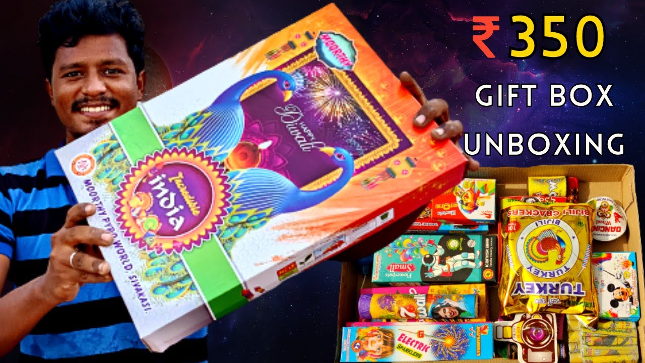 Sivakasi Crackers Gift Box Unboxing |🧨Incredible India Gift Box 🎁| 350 ரூபாய்க்கு 21 வகை பட்டாசுகள்!