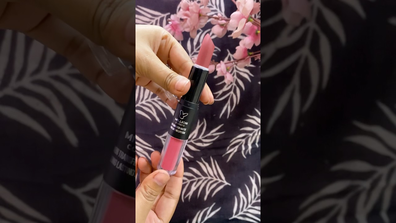 2 in 1 million colours💄✨shade 2015 non transfer smudge proof,long lasting lipstick💄#youtube