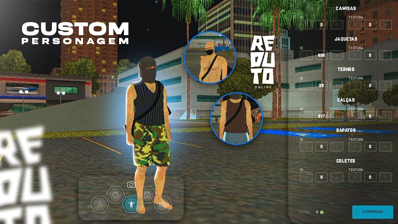 REDUTO ONLINE - Customização de Personagem (GTA RP Android)
