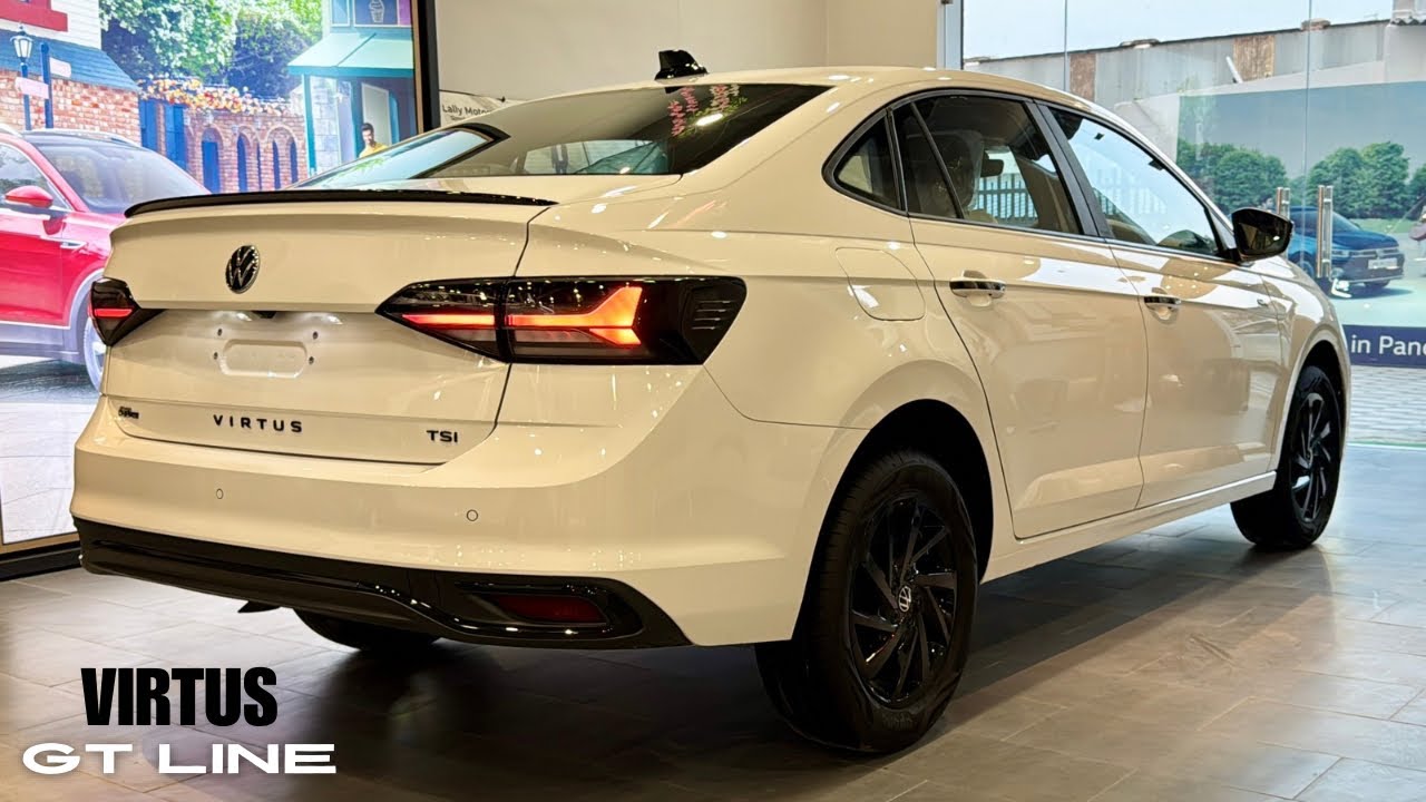 New Volkswagen Virtus 2024 🔥 New 1.0L Variant- GT LINE | White Colour - Walkaround Review