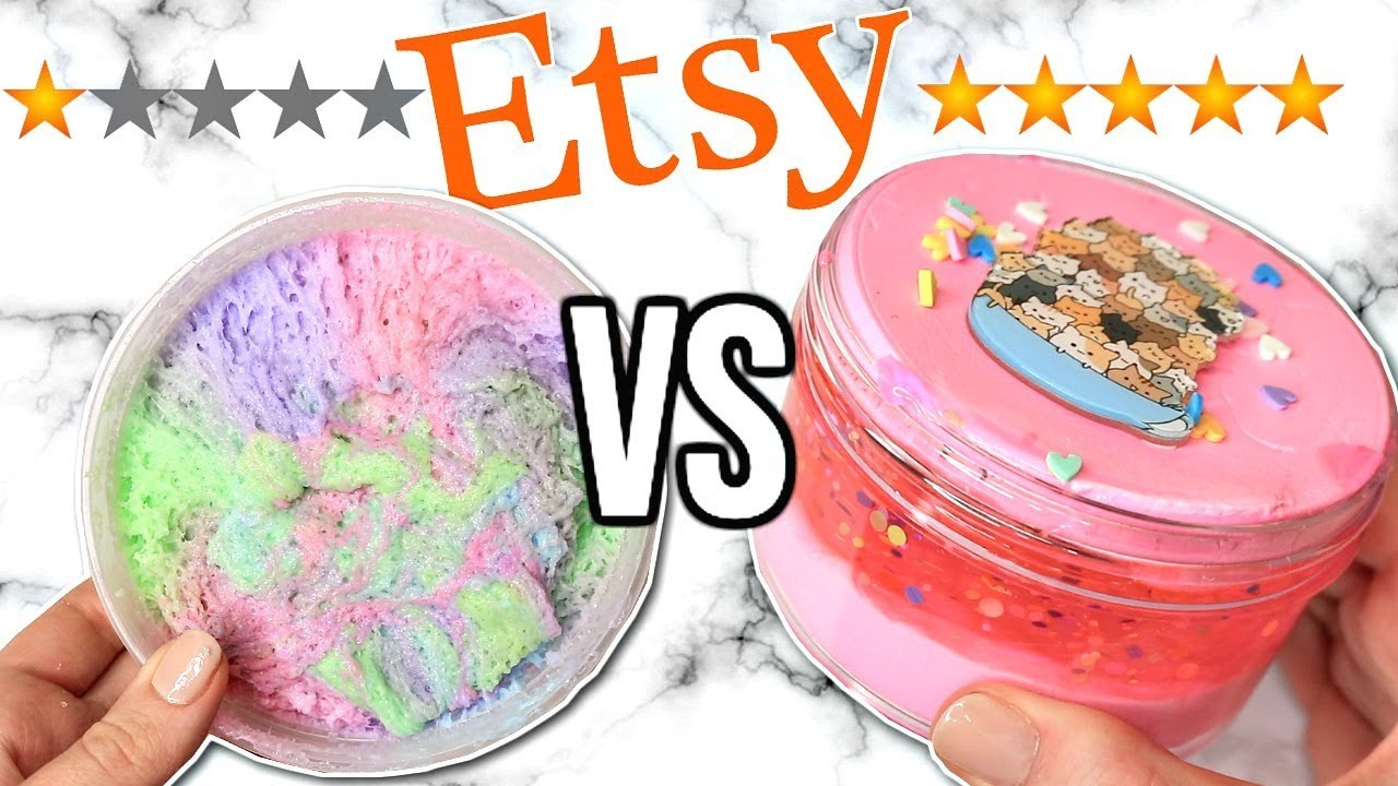 1 STAR vs 5 STAR Etsy Slime Shop Review!