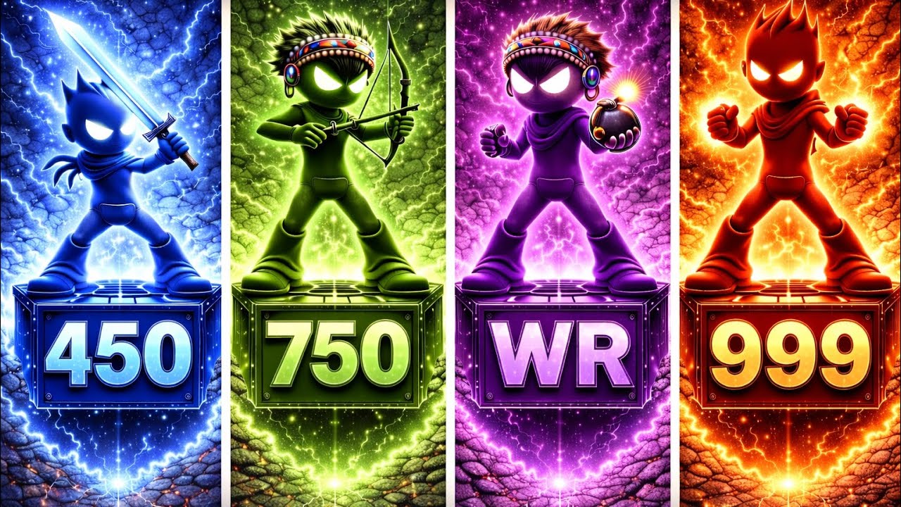 Stickman Party - Tournament Mode 1-4Player Random |Gameplay WalkthroughMiniGames Update