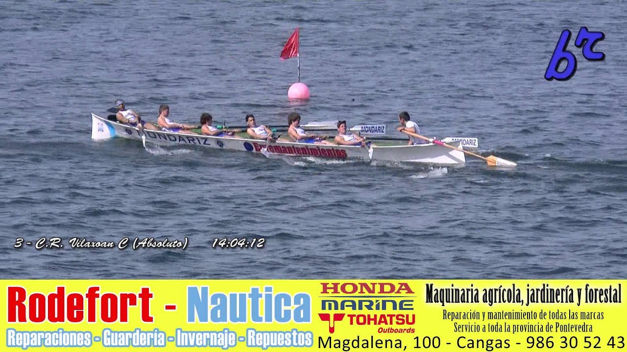 Regata en Vilaxoán: Xuvenil Masculino (4/V/2014 - Remo, Traiñeiriña - Vilaxoán, Vilagarcía)