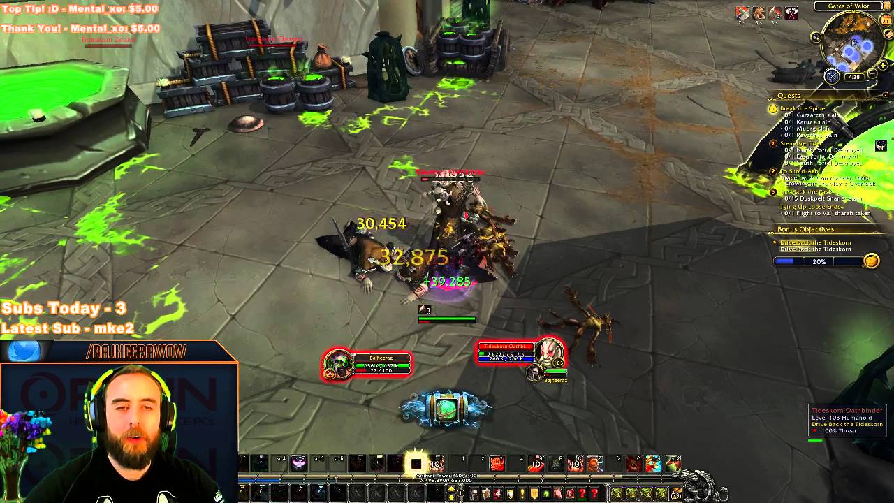 Bajheera - FURY WARRIORS NEVER DIE! :D - WoW Legion Alpha Gameplay