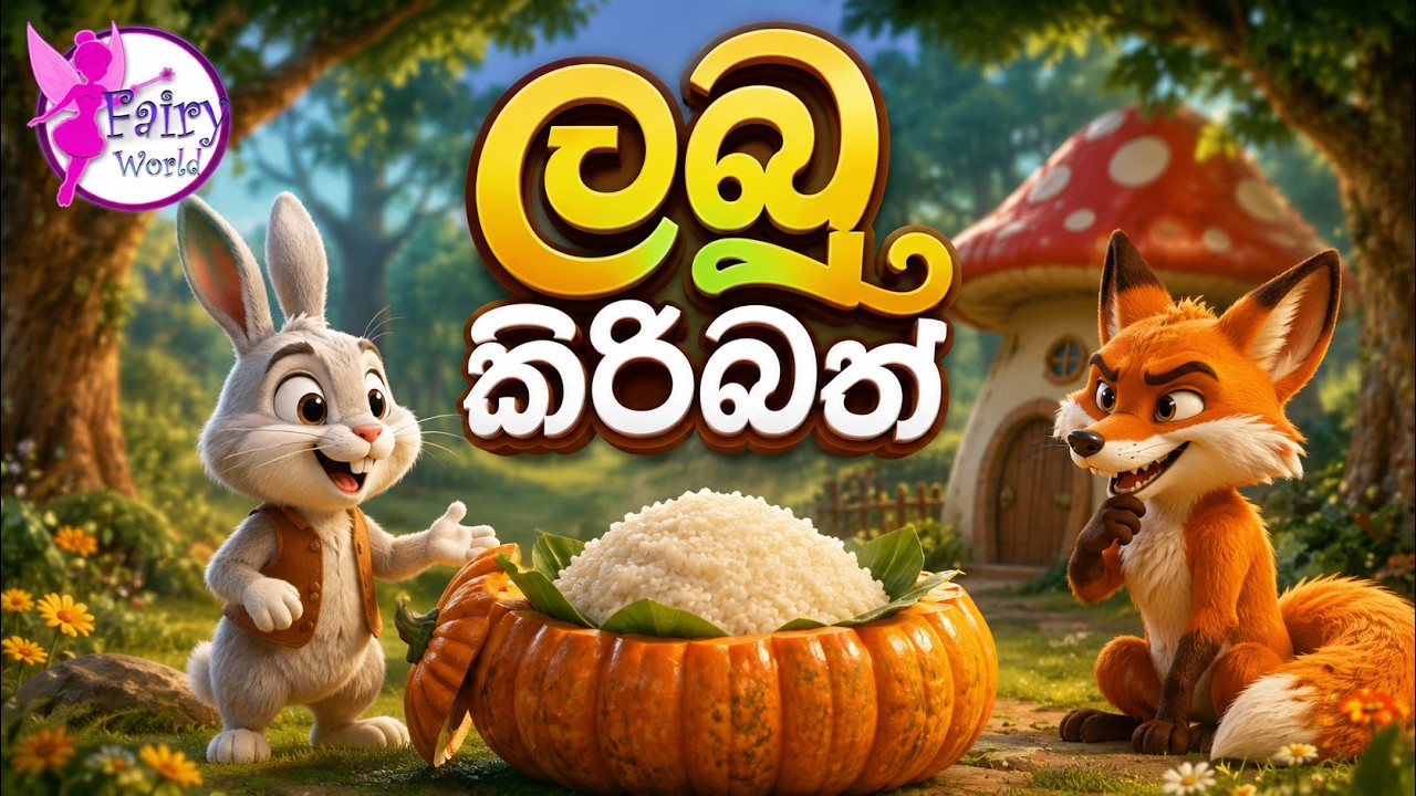 Labu kiribath| sinhala cartoon story|Fairy Tales Sinhalalama katha|in sri lanka|cartoon sinhala