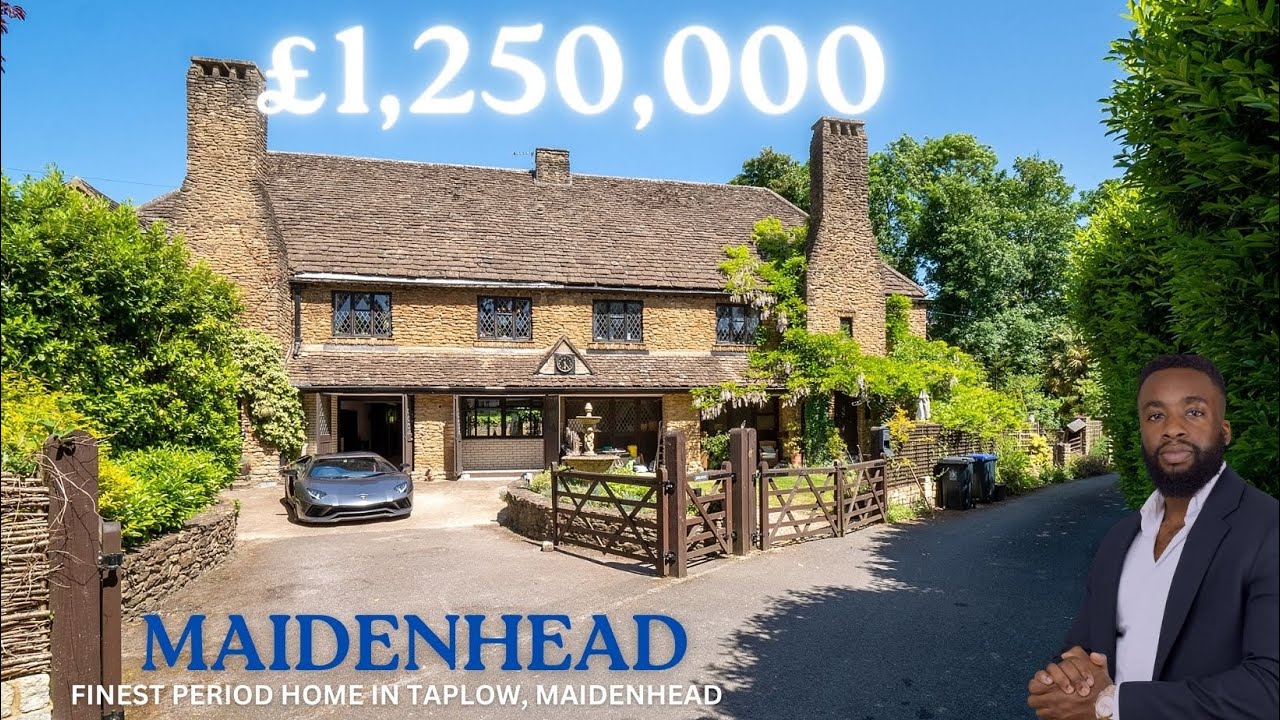 £1,250,000 English Cotswold's Stone ,RIVER VIEWS. Taplow, Maidenhead. Pierre Luxe. LPP, FULL TOUR