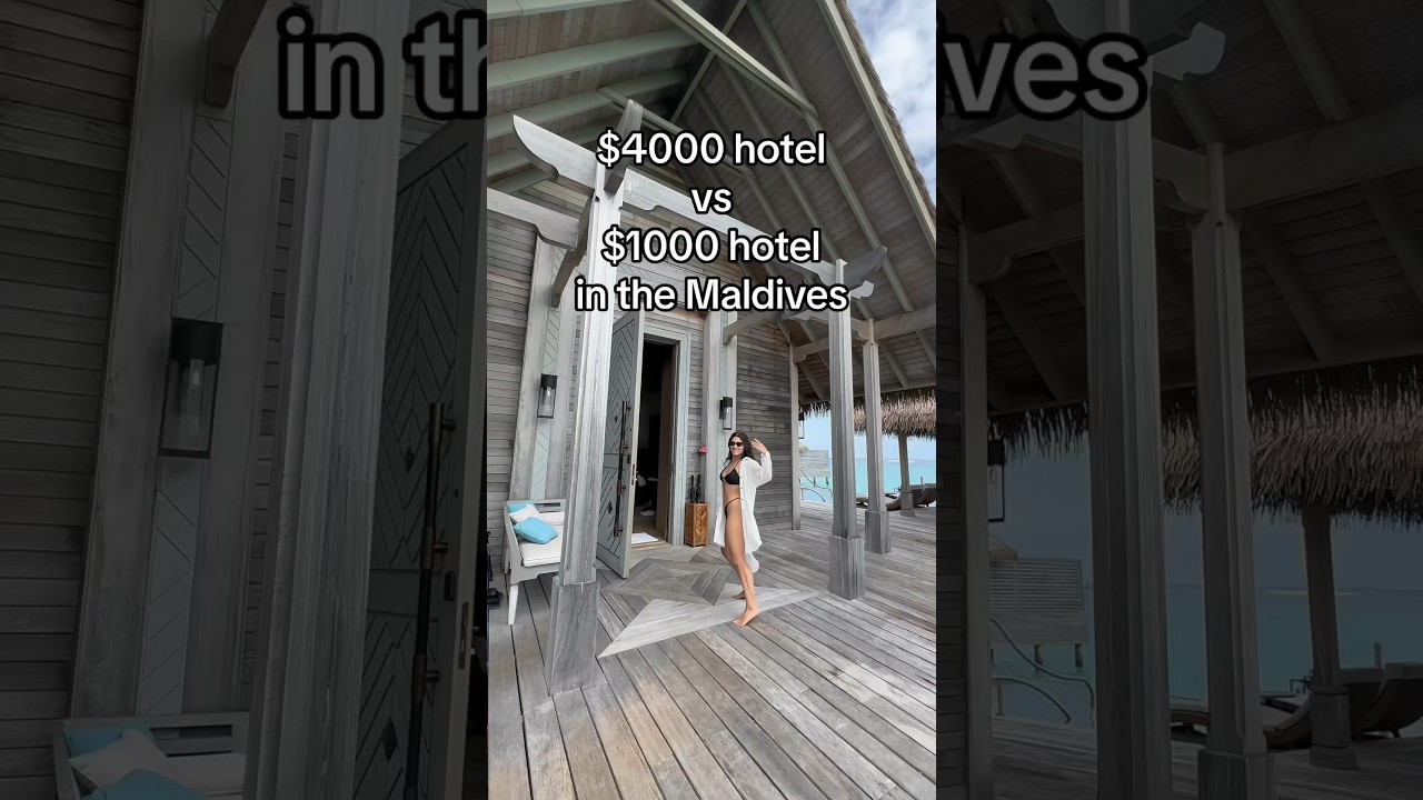 Отель за 4000 долларов против отеля за 1000 долларов на Мальдивах #luxuryhotel#luxurytravel#maldi...