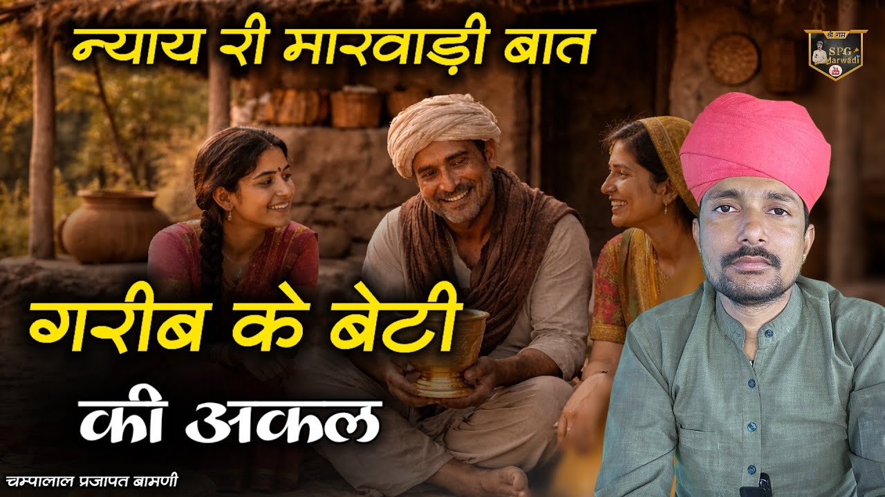 🛑 गरीब कीसान के बेटी की अकल न्याय री मारवाड़ी बात || पुराणी बातों || चम्पालाल प्रजापत बामणी 