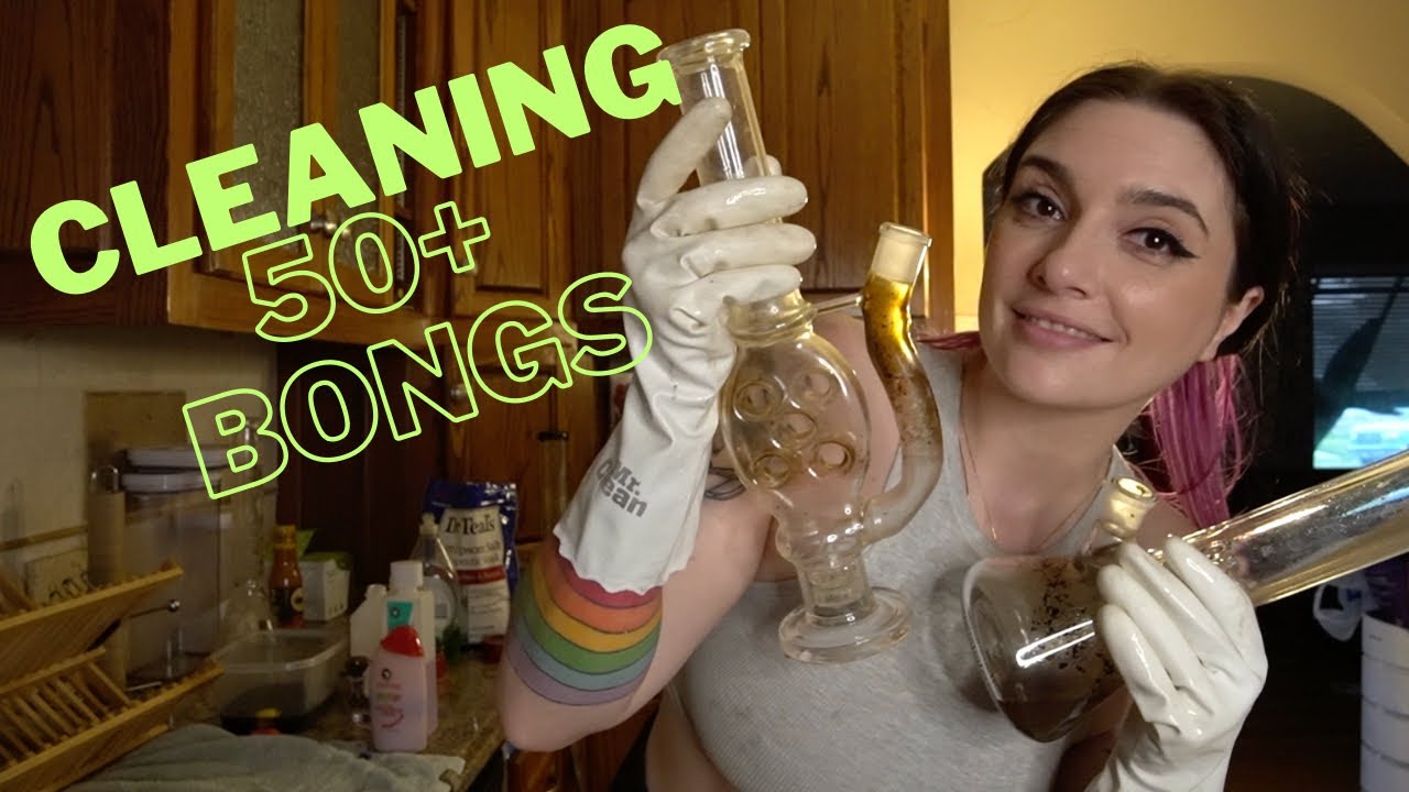 cleaning + decluttering my BONG collection