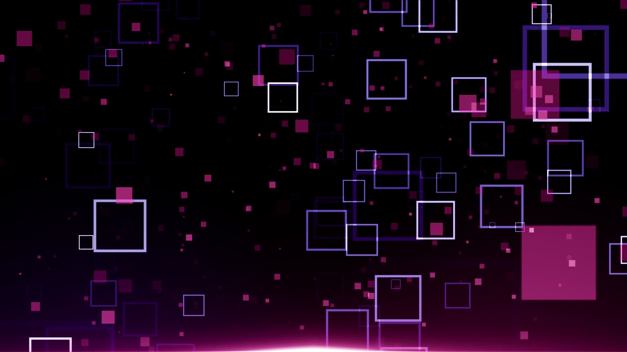 Square Particles Overlay Background with Black Screen Animation Effect