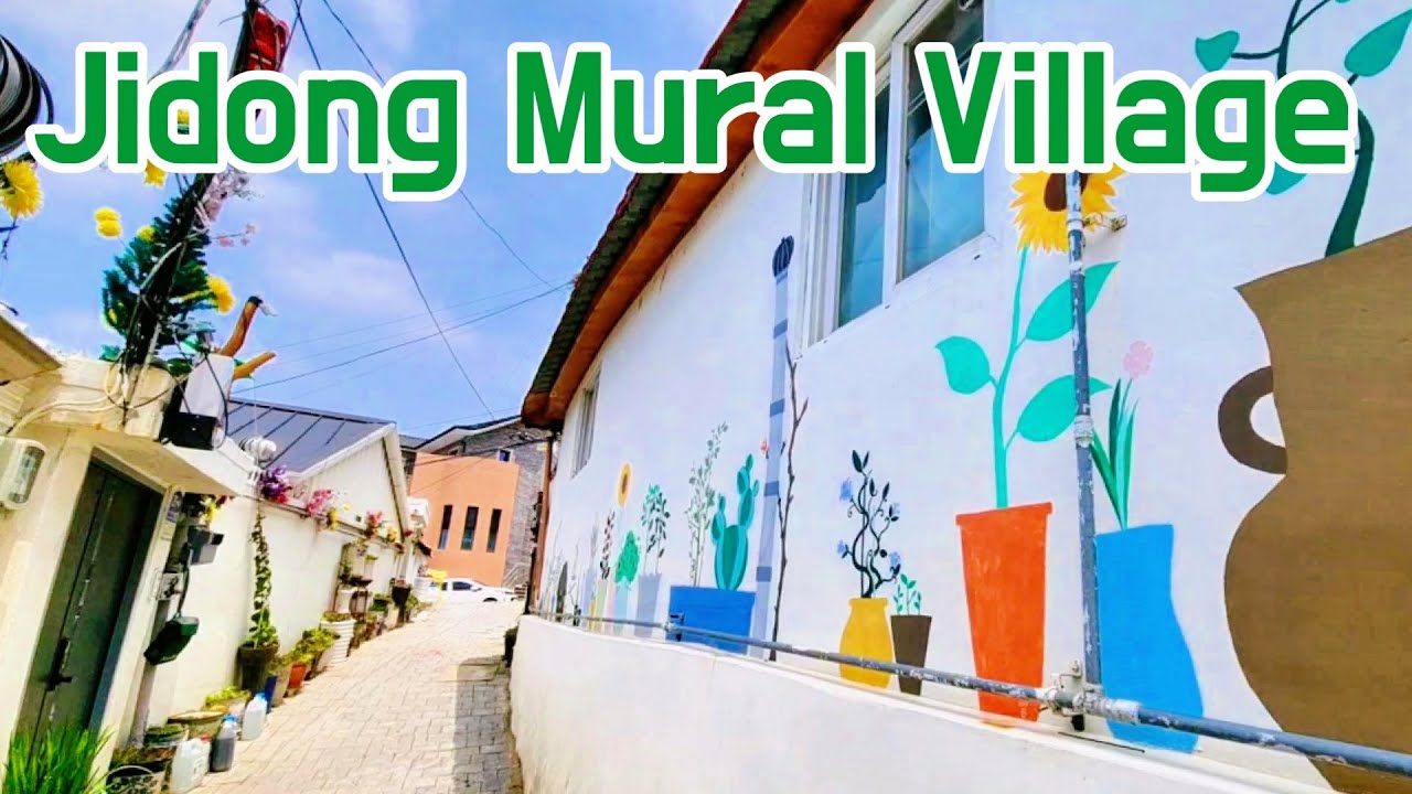 Jidong Mural Village in Suwon ✨Korea's Longest Mural Alley | Gyeonggi-do | viewKorea365 4K HDR