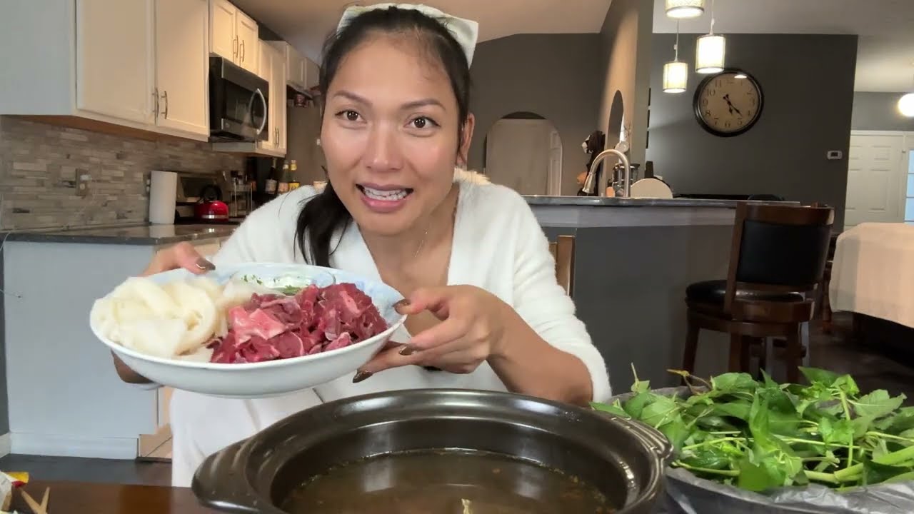 Вареное мясо с горьким соусом джав