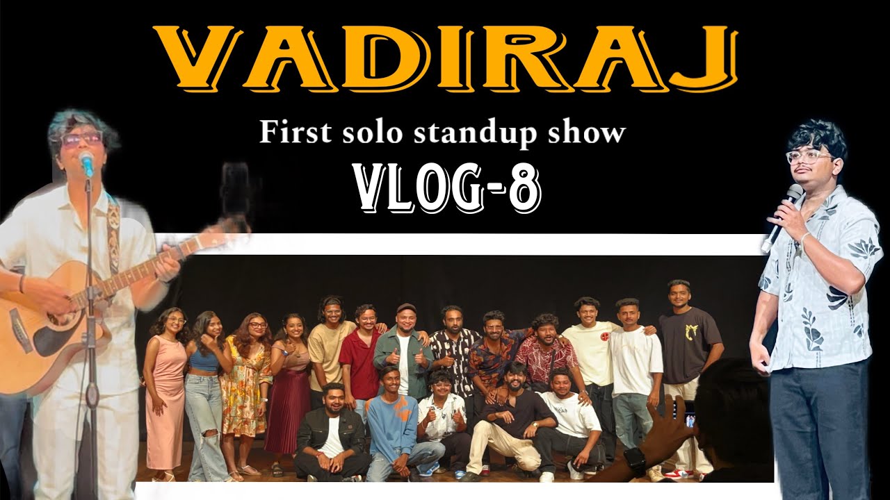 First solo standup show @vadirajbabaladi ❤️‍🔥😆