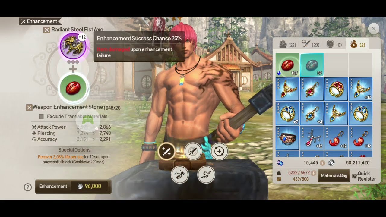 Blade and Soul Revolution enhancing method