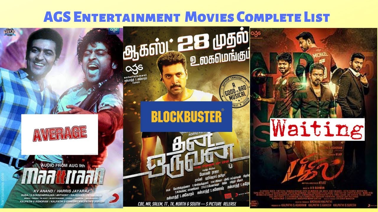AGS Entertainment Complete List || Movies Hit or Flop