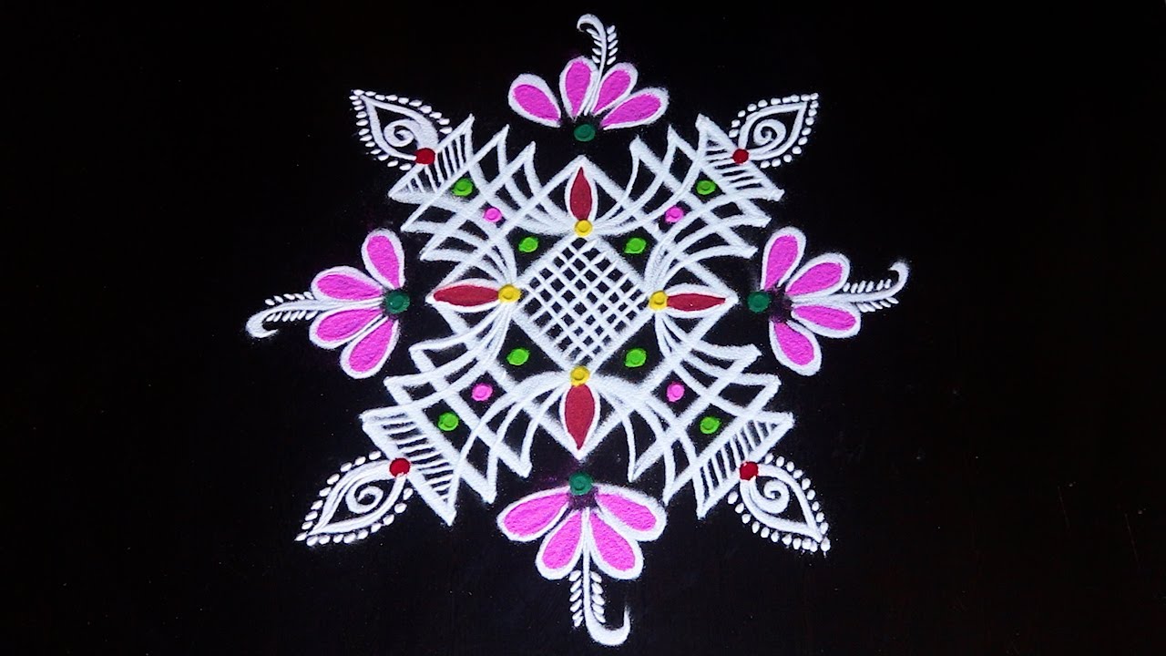 Beautiful Friday Muggulu ⚛️ By AnithaRangoli|🌼rangoli || 🌺Kolam ||🌻Muggulu