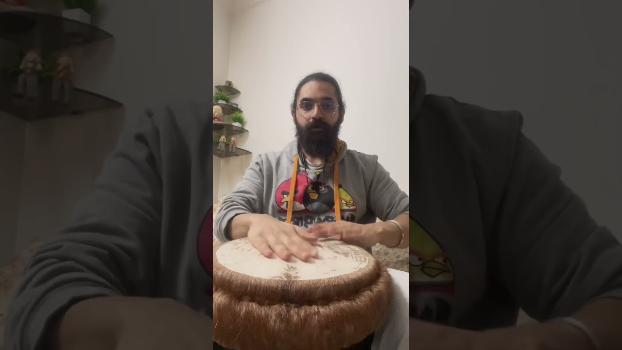 Indian Dhol Beats On Djembe #djembe #bhangra #dhol #drums #music