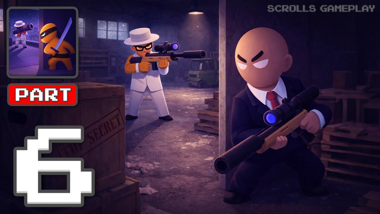 Stealth Master: Assassin Ninja - Gameplay Walkthrough Part 6 - Silent Moves Win (iOS, Android)