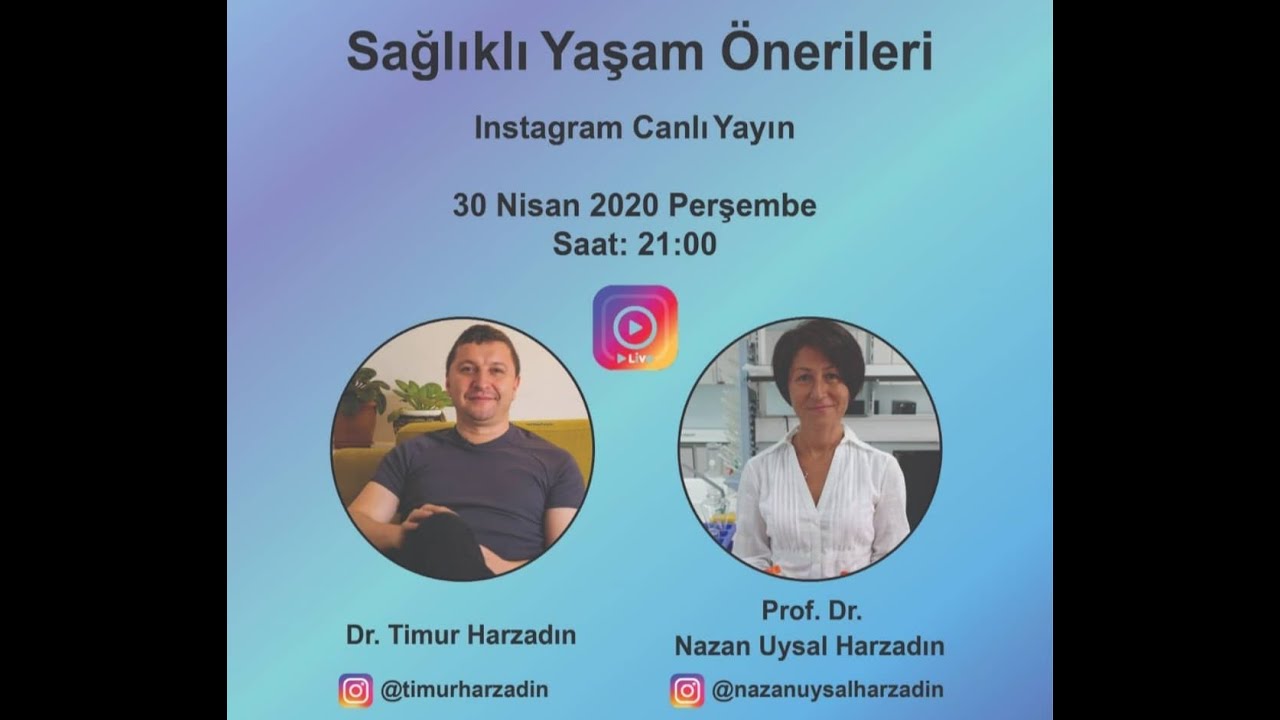 Sağlık Yaşam Önerileri 1 - Dr  Timur Harzadın Prof  Dr  Nazan Uysal Harzadın