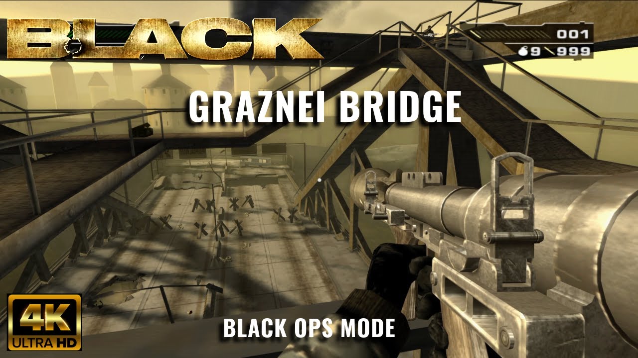 Black (PS2) |4K| PART 7 - Graznei Bridge