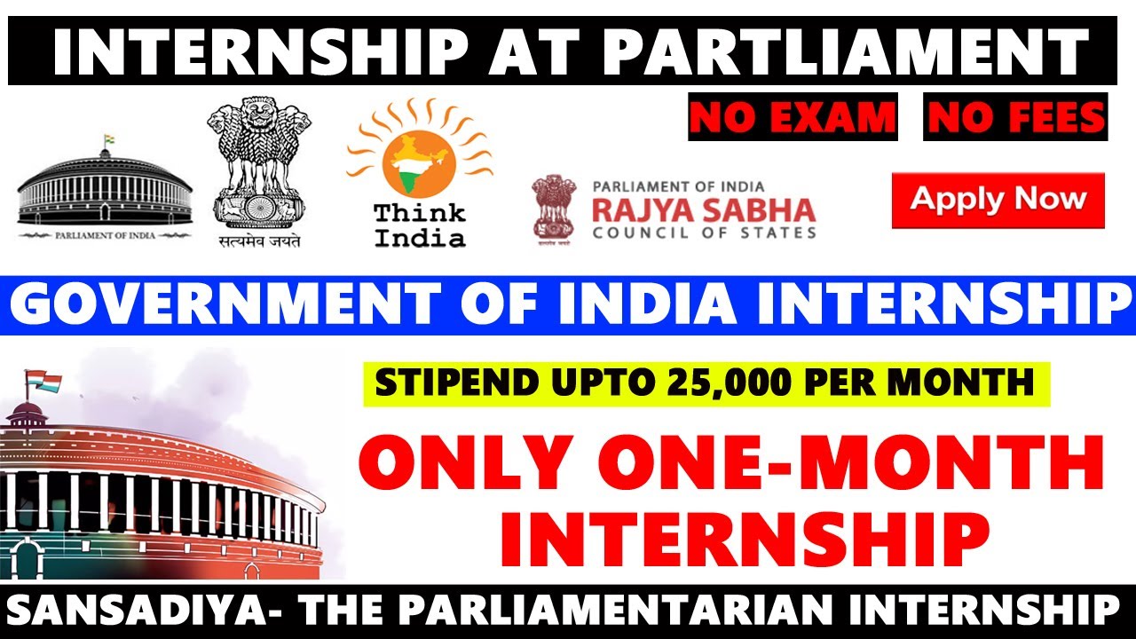 Internship in Parliament of India | Sansad Bhawan Internship for Students | Government Internships