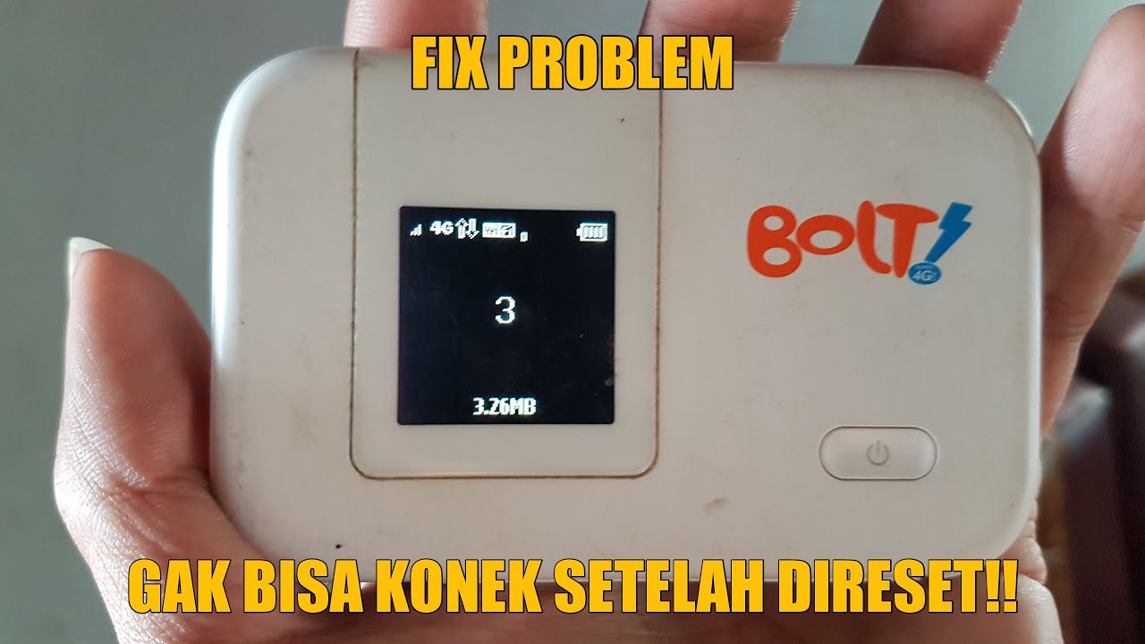 ATASI MIFI BOLT SLIM TIDAK BISA KONEK SETELAH DI RESET