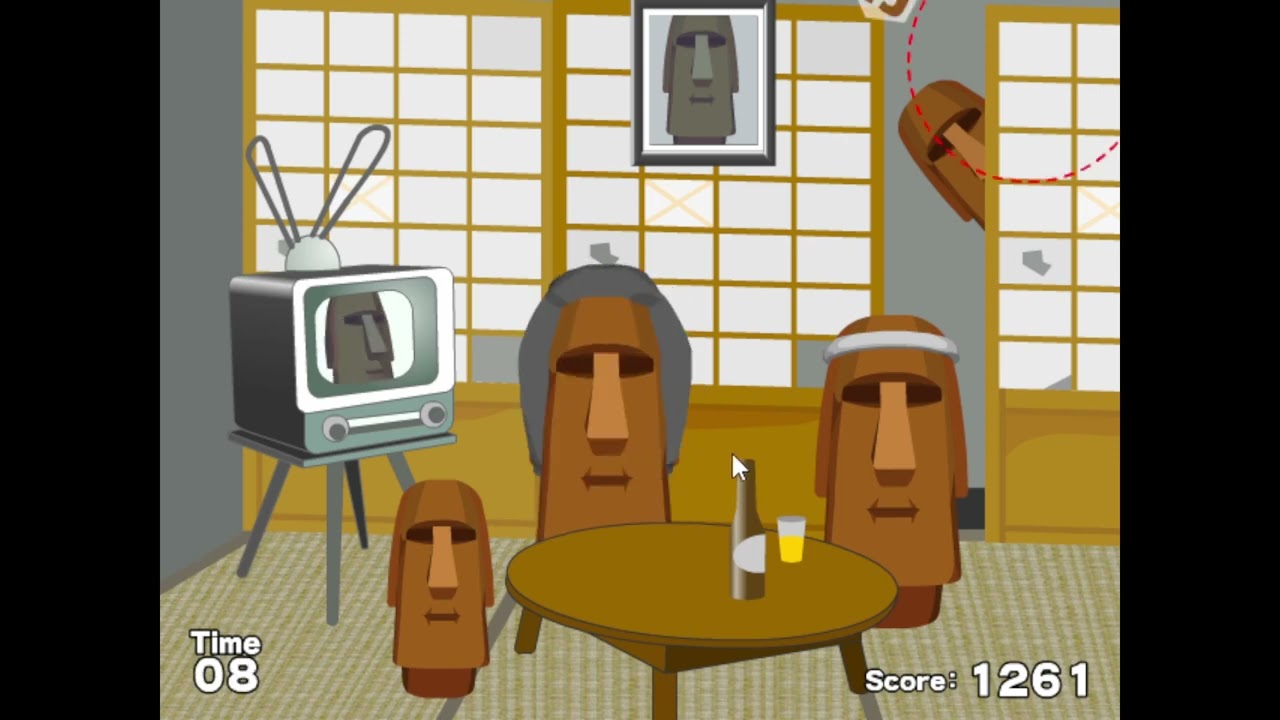 [Flash game] モアイまわし