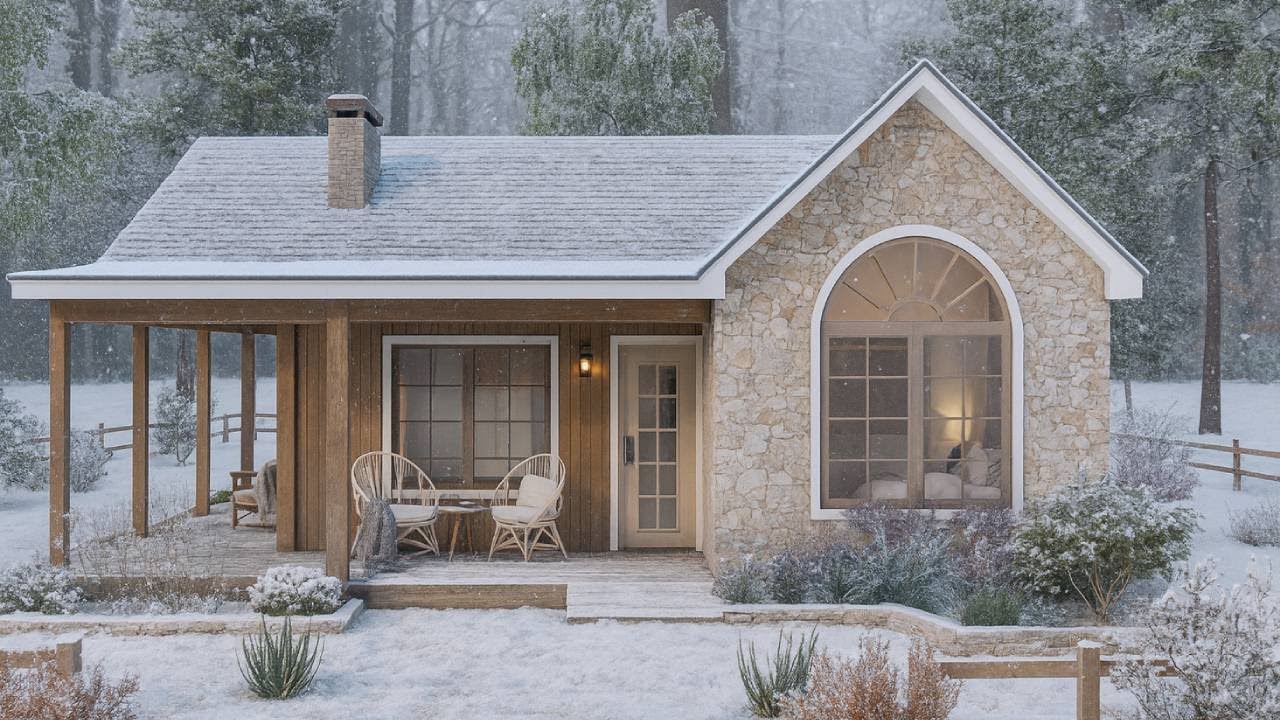 26' x 30' (8 x 9 Meters) You’ll Fall in Love with This Charming Stone Cottage | Exploring Tiny House
