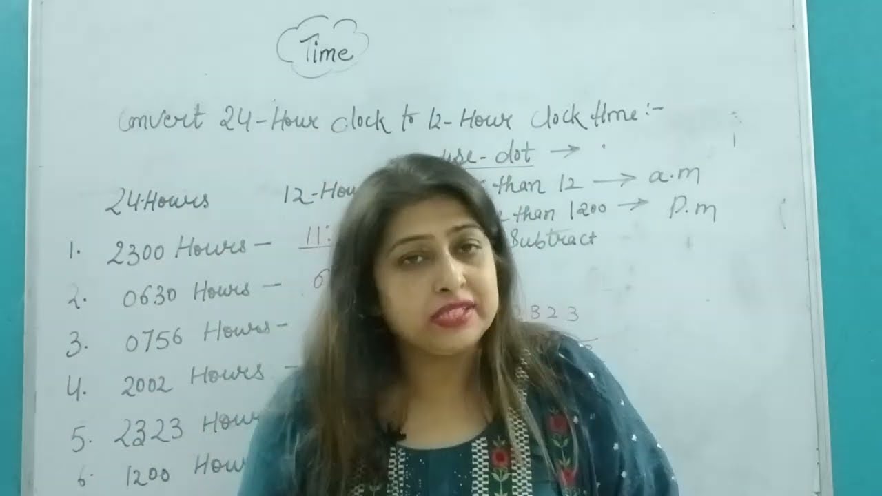 Conversion of Time| Convert 24 Hour Clock Time To 12 Hour Clock Time | @TutorJyotiKapoorOnlinestudy
