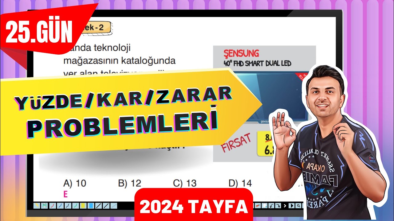 YÜZDE PROBLEMLERİ | 25. GÜN #40GündeTYTmatematikkampı