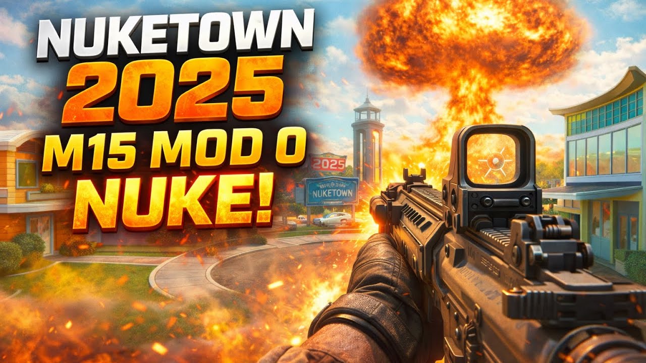 Call of Duty: Black Ops 7 Nuketown 2025 M15 MOD 0 Nuke Gameplay! 4K60