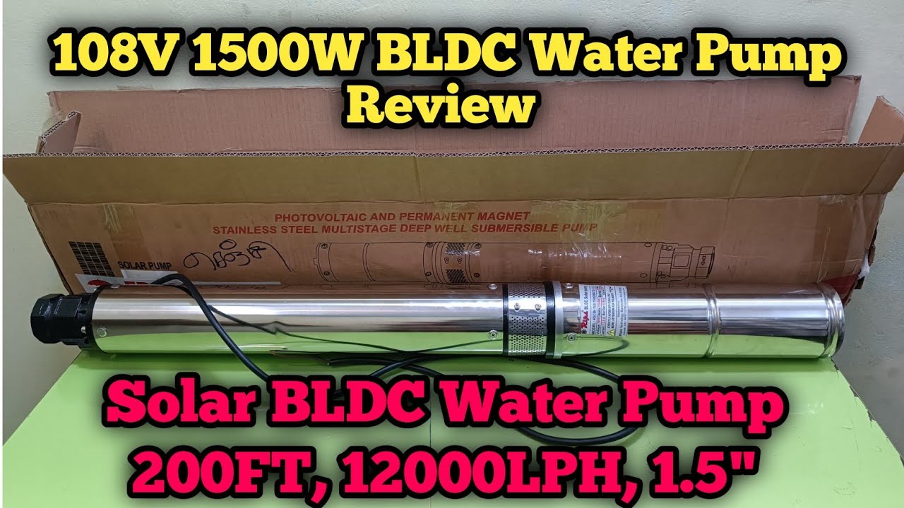108V 1500W Solar BLDC Water Pump | Sp Electronics tamil | Rips solar pump tamil | solar pump tamil