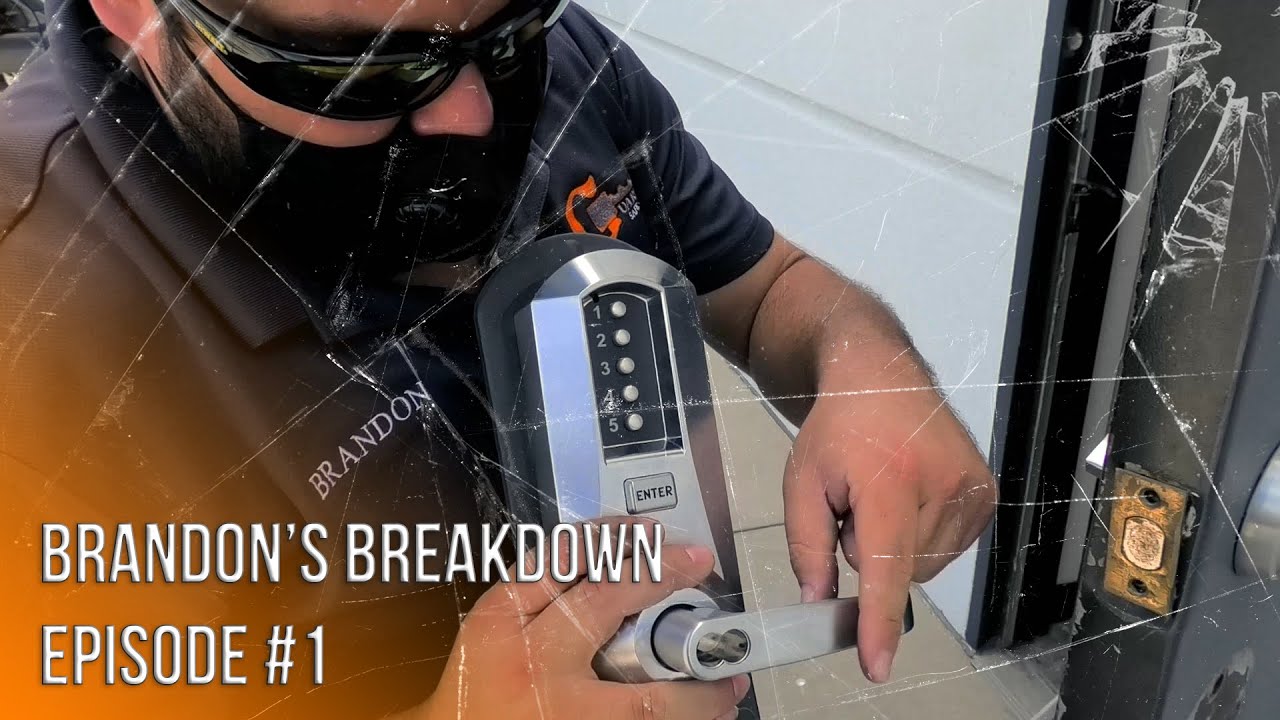 Replacing A Mechanical Push Button Lock | Brandon's Breakdown | Episode #1