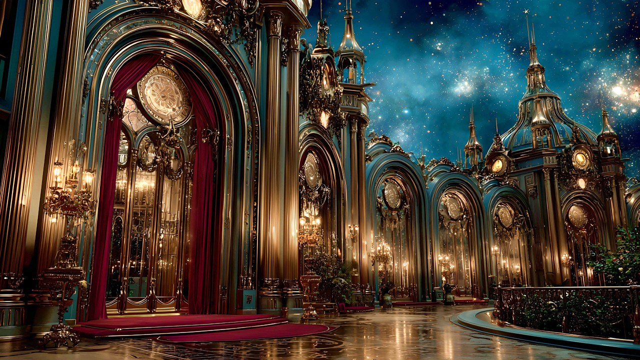 Inside Royal Palatial Living Spaces | Where Luxury Architecture Meets the Night Sky