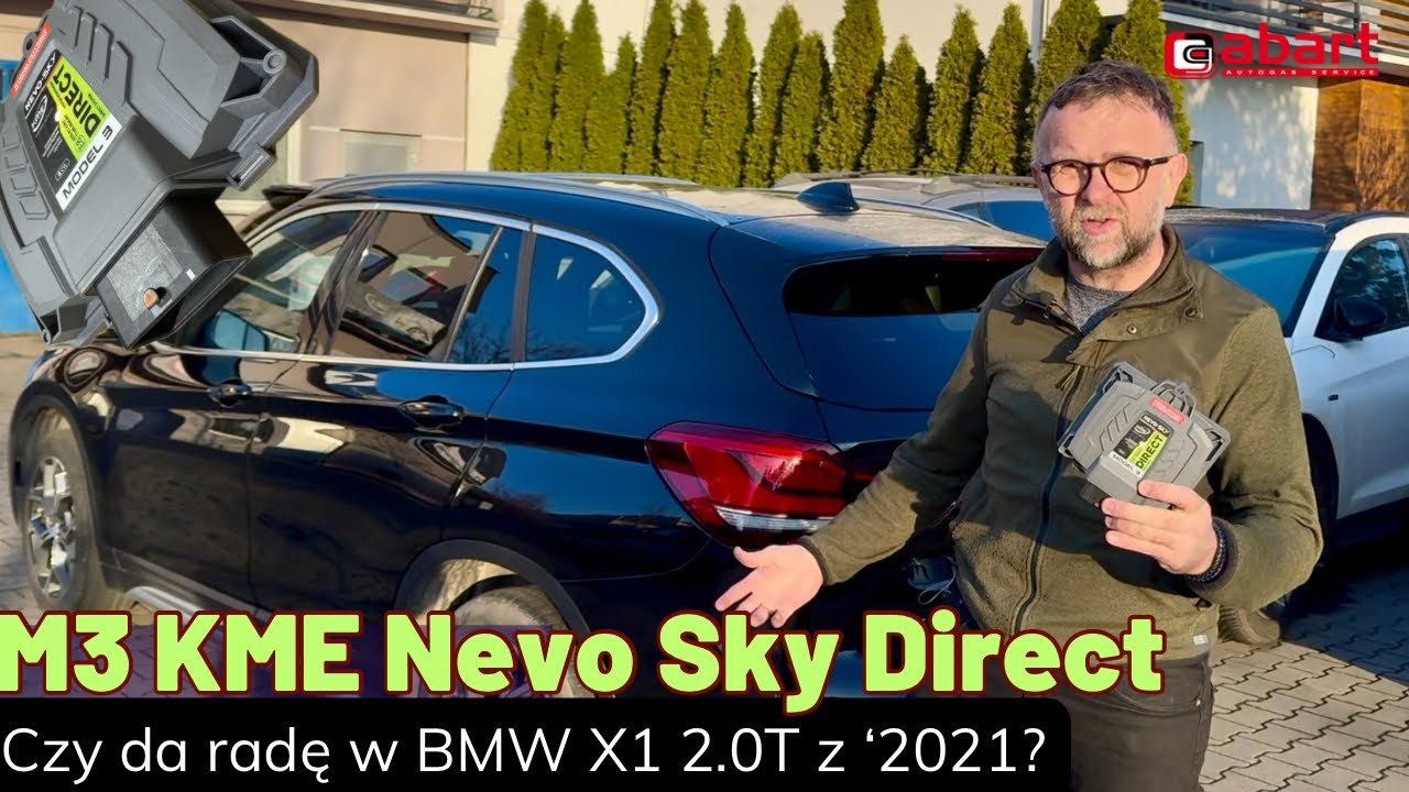 Premiera M3 KME Nevo Sky Direct w BMW X1 F48 2.0T po montażu instalacji LPG w @AbartAutoGazSerwis