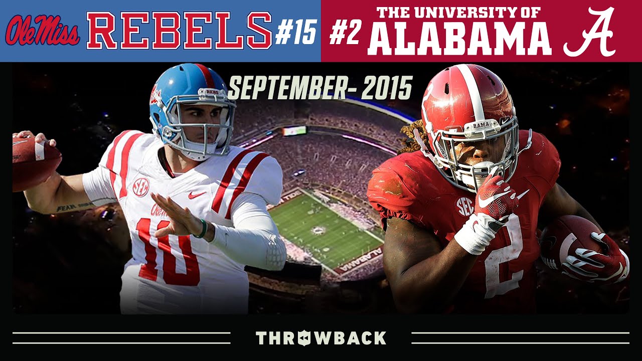 Swag Kelly GOES OFF! (#15 Ole Miss vs. #2 Alabama 2015, September 19)