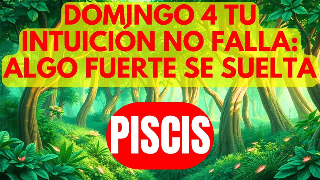 PISCIS 🌊DOMINGO 4 LAS CARTAS GRITAN “CUIDADO”😨🔮PERO TAMBIÉN LLEGA UN MILAGRO✨💰