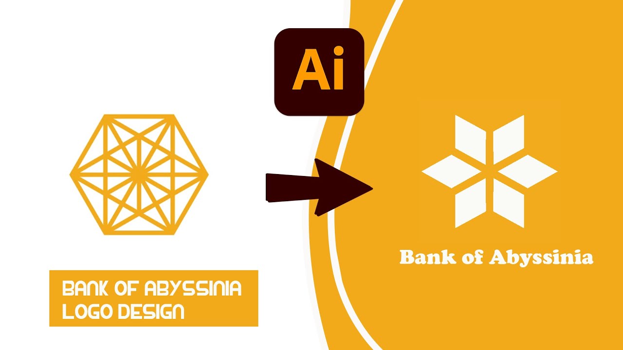 Bank of Abyssinia logo design in Adobe illustrator | Legehare Graphics Design