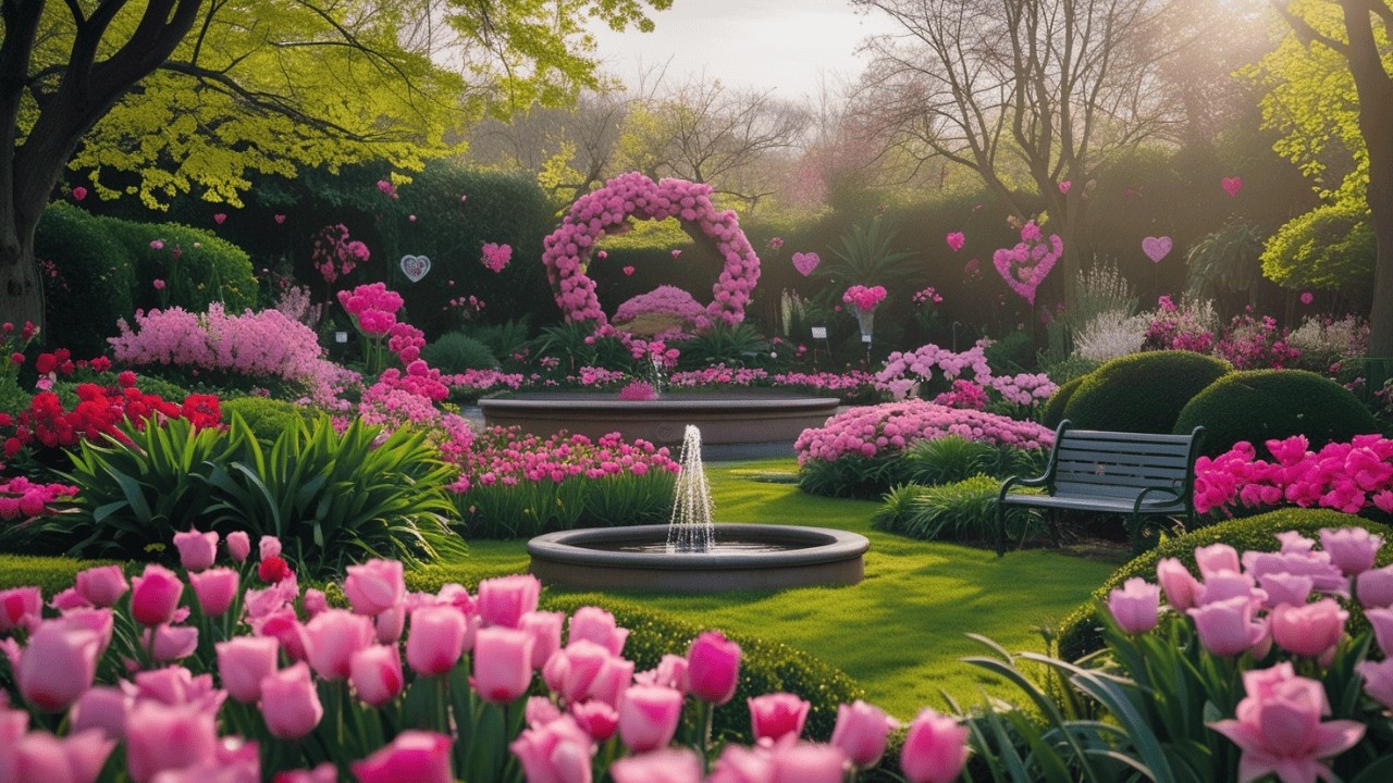 Botanical Garden Valentine's Day - Piano & Violin Ambience