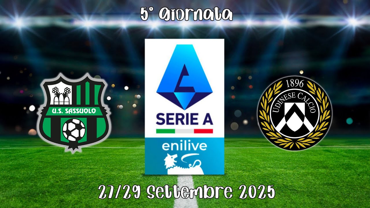 Sassuolo - Udinese | 5° giornata Serie A EniLive 25/26 | Simulazione su EA FC 25