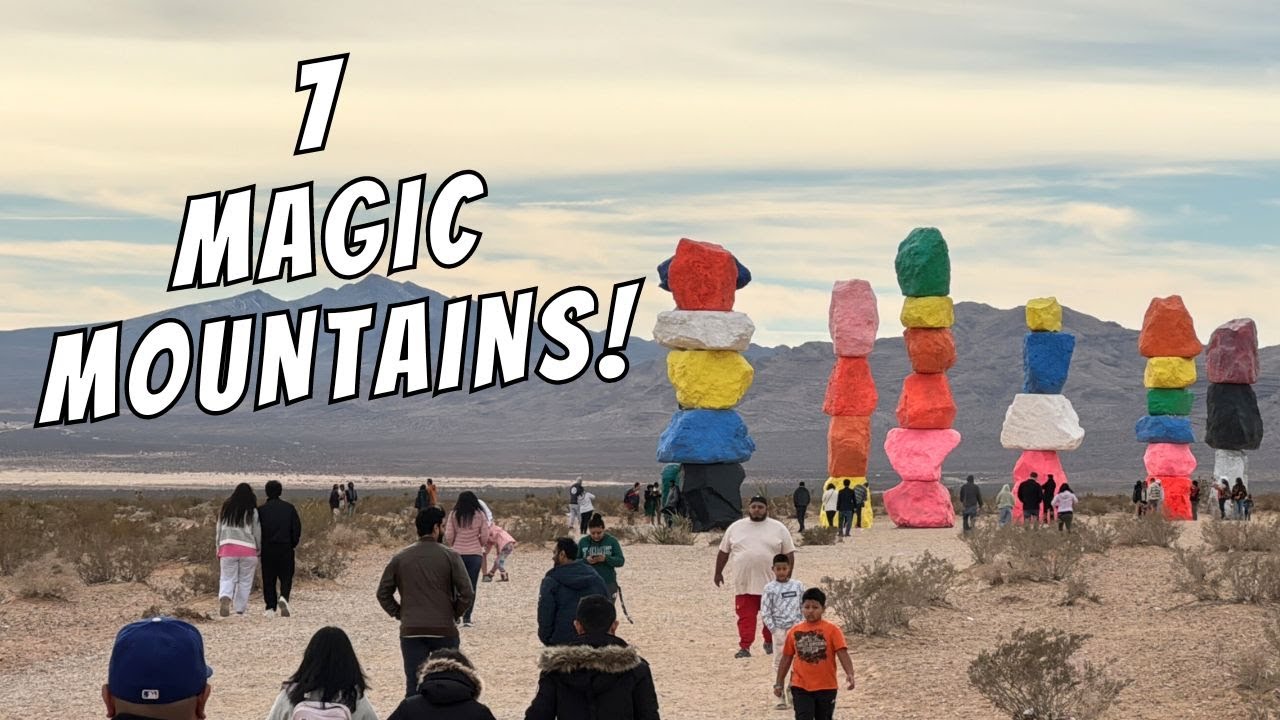 Installation in Ivanpah Valley Created by Artist Ugo Rondinone Seven Magic Mountains