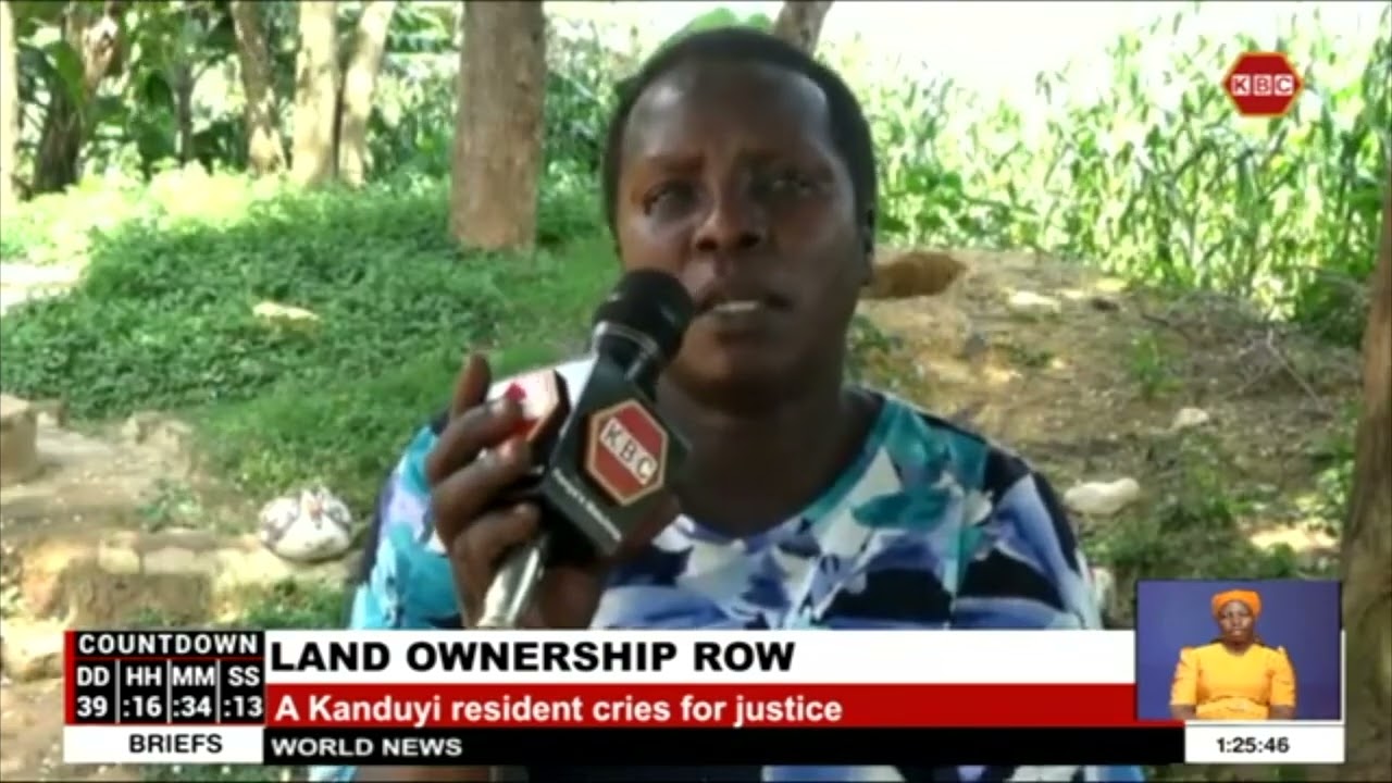 Land ownership row | A Kanduyi resident cries for justice as her land is possessed