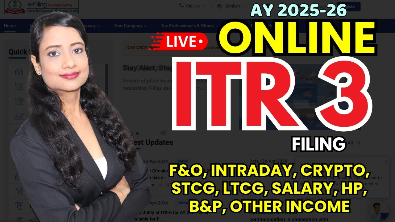 Online ITR-3 Filing 2025-26