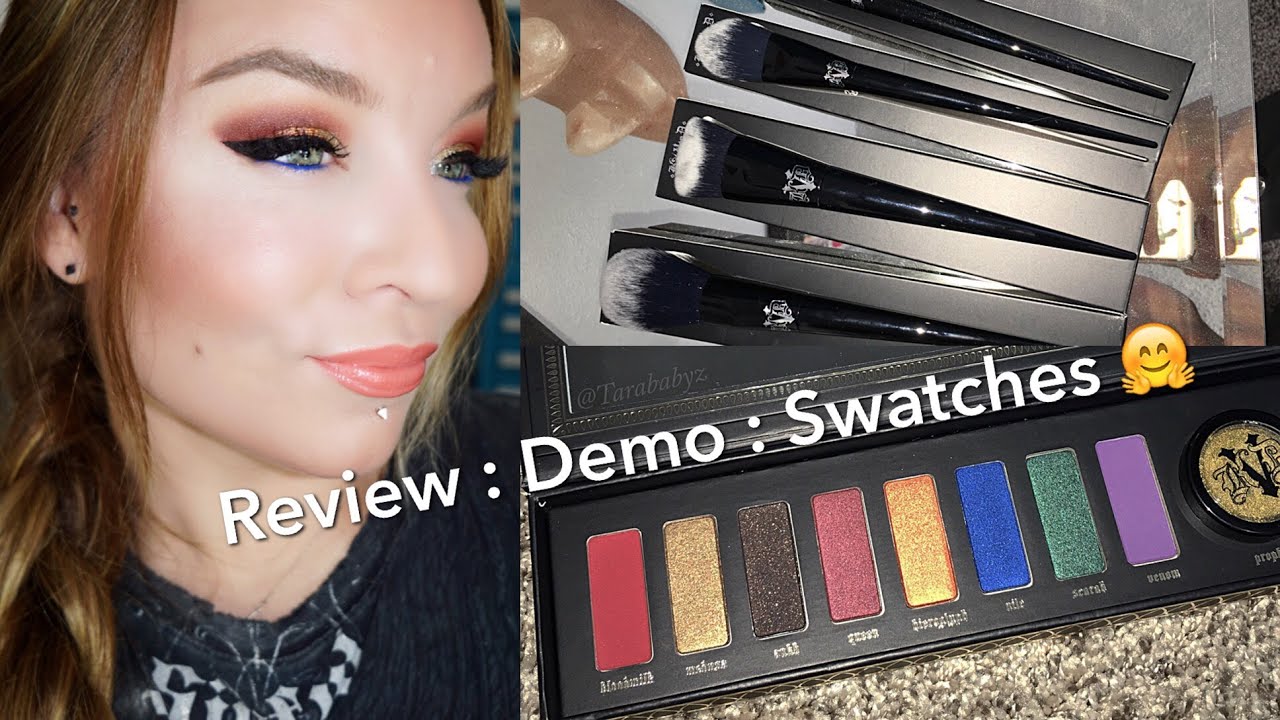 Kat Von D : Serpentina Eyeshadow Palette : Lock-it Brushes, Powder, & Concealer